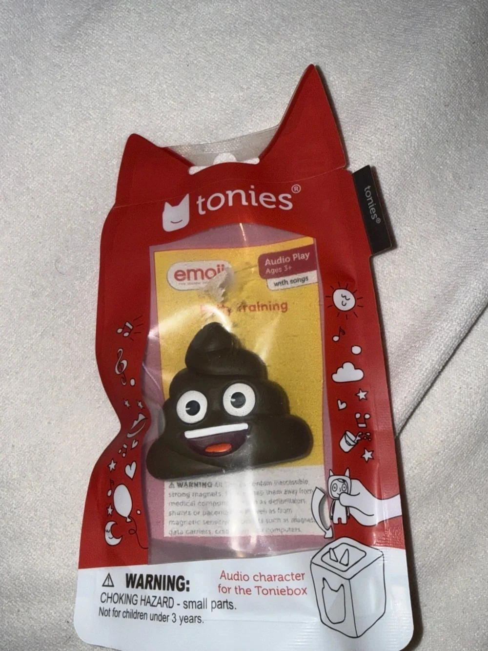 Tonies Potty Training Audio Character featuring a brown 